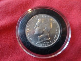 1966 Monaco 5 Francs Silver Coin Gem Unc Bu Ms Low 125k photo