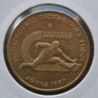 Greece Coin 100 Drachmai 1997 World Track & Field Championship 5 photo