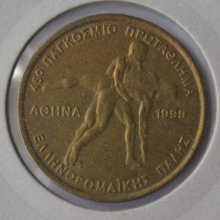 Greek Greece Coin 100 Drachmai 1999 14 Years Old Coin 2 photo