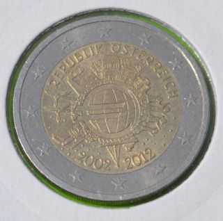 2012 Austria 2 Euro Commemorative Coin Very Rare 2 photo