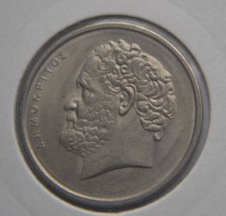 Greek Greece Coin 10 Drachma Drachmai 1980 1 photo
