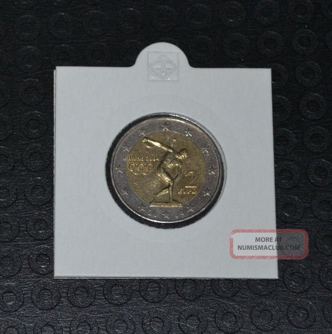 2004 Greece Greek 2 Euro Commemorative Coin Athens Olympic Games Very Rare 9