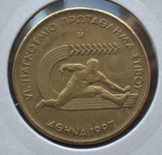 Greece Coin 100 Drachmai 1997 World Track & Field Championship 3 photo