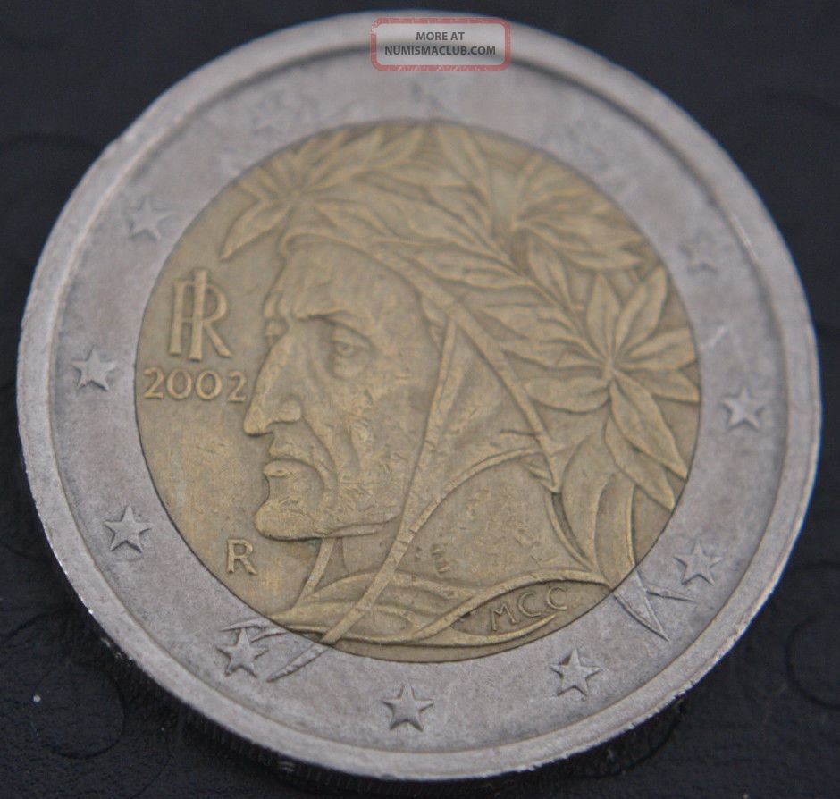 2002 Italy 2 Euro Coin Rare It1