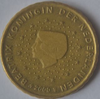 2000 Netherlands 10 Eurocent Coin Very Rare Nl1 photo