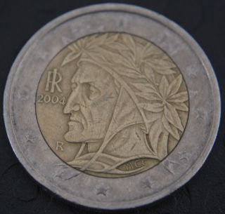 2004 Italy 2 Euro Coin Rare It1 photo