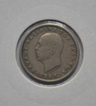 Greek Greece Coin 50 Lepta 1964 2 photo