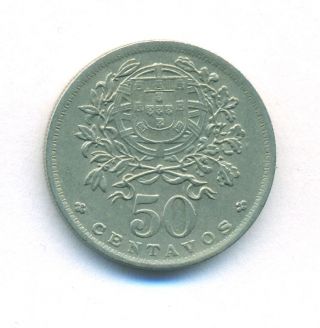 Portugal Coin 50 Centavos 1947 Copper - Nickel Km 577 Xf photo