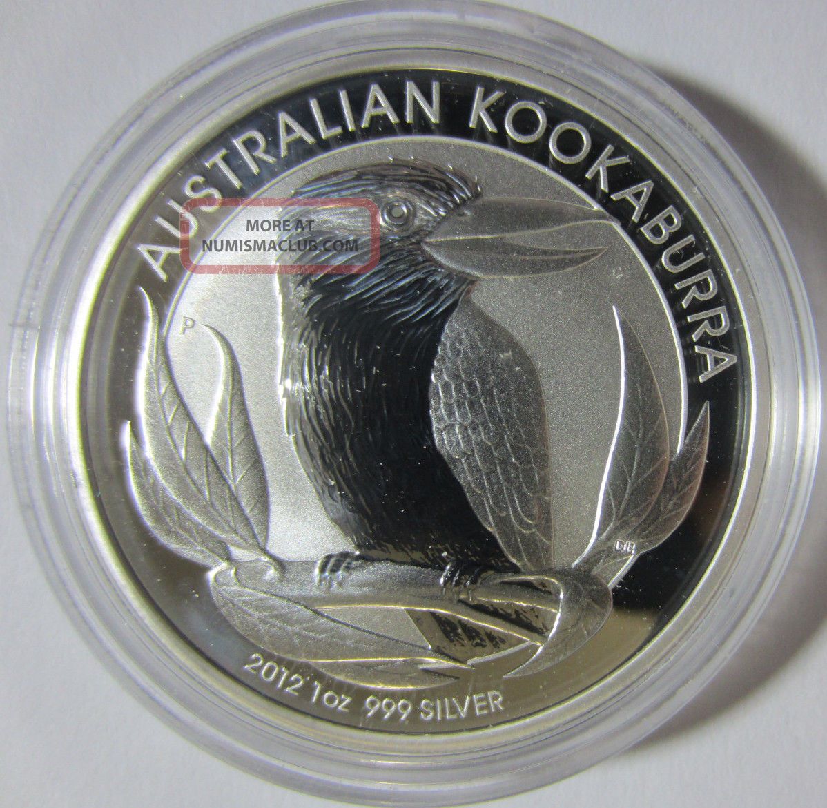 2012 Silver Australian Kookaburra 1 Oz Bu Capsule Australia photo