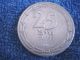 Israel: 1948 Very Rare 25 Mils Struck On One Side Only About Uncirculated Middle East photo 1