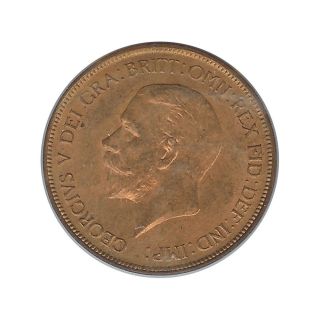 Great Britain - George V - Penny 1930 Ch.  Unc - L@@k photo