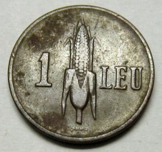 Romania Kingdom 1 Leu 1939 Coin Km 56 Corn photo
