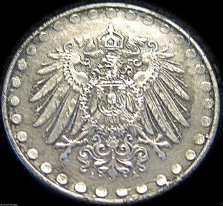 German Empire 1917a 10 Pfennig Coin - World War 1 Coin - Great Coin photo