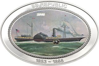 Ss Republic Silver Coin 5$ Cook Islands 2013 photo