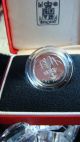 1985 United Kingdom Sterling Silver Proof Coin - One Pound,  The Leek UK (Great Britain) photo 1