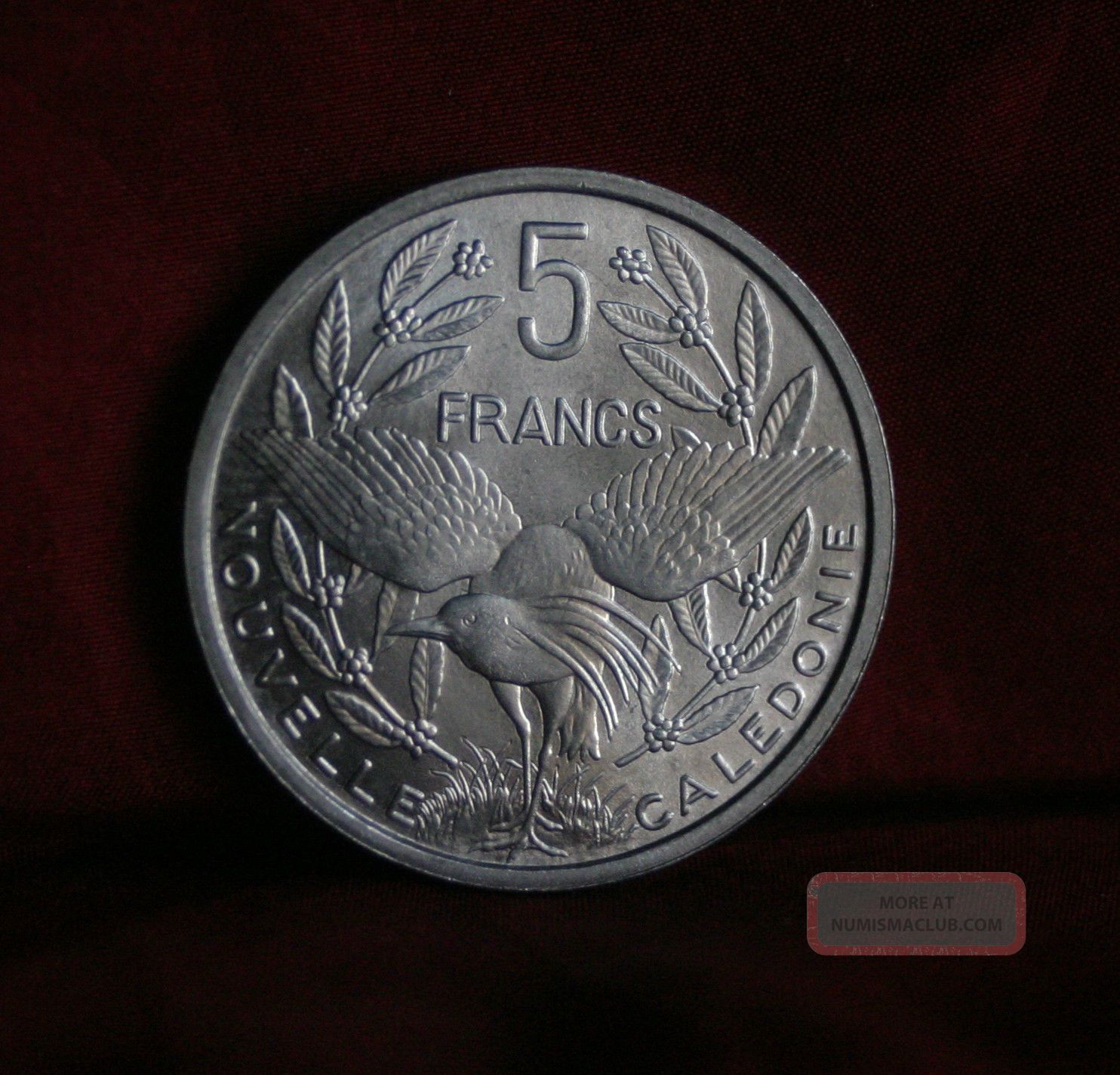 Caledonia 5 Francs 1952 World Coin Kagu Bird Seated Liberty France Australia & Oceania photo