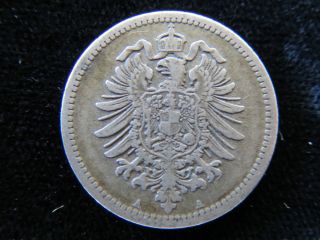 German Empire Silver 50 Pfennig,  1875 photo
