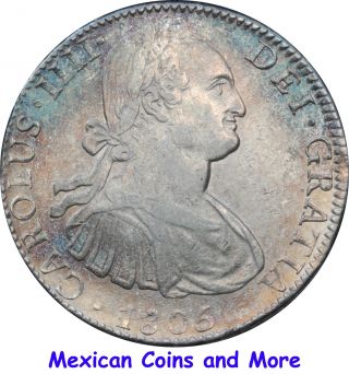 Mexico 8 Reales Mo 1805 T.  H.  Carolus Iiii. photo