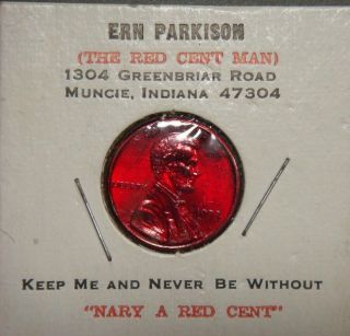 Ern Parker (the Red Cent Man) Muncie,  Ind.  47304 photo