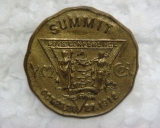 Lapel Pin - Summit (n.  J. ) Y.  M.  C.  A.  Boy ' S Conference Oct.  25,  26,  27,  1912 photo