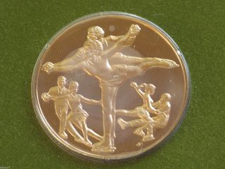 United States Figure Skating Association Solid Bronze Medal Franklin D6312 photo