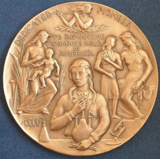 Alice Freeman Palmer Hall Of Fame Medal,  1964 By Thomas G.  Lo Medico photo