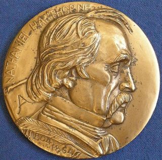 Nathaniel Hawthorn Hall Of Fame For Great Americans Medal,  1975 By Michael Lantz photo