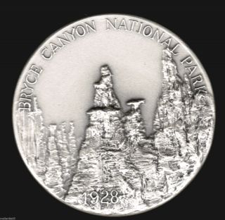 Bryce Canyon National Park Medal Silver Medallic Art Co.  N.  Y.  Box photo