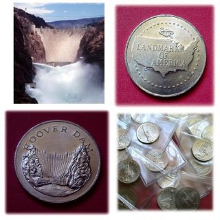 Hoover Dam - Landmarks Of America Coin - Medal photo