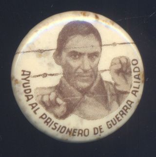 Wwii Allied Pow Prisioner Of War Aid Argentina Badge Help Advertising Arbolave photo