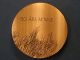Bronze Art Medal Commemorating 150 Years Of Emigration From Norway To The Usa Exonumia photo 2
