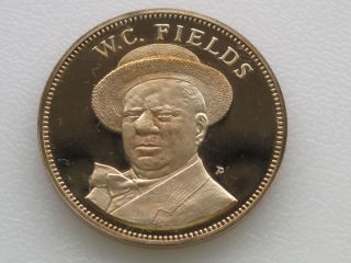 1971 W.  C.  Fields Proof Franklin Bronze Art Medal A8170 photo