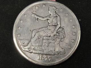 1877 Rare Trade Silver Dollar Opium Dollar 