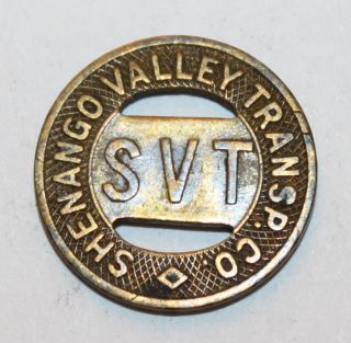 Vintage Die Cut Transit Token Shenango Valley Transportation Co Svt One Fare photo