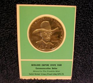 Midland Empire State Fair - Franklin - Proof - Like Specimen Coin Medal photo