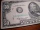 1969 50 Dollar Bill - Chicago Large Size Notes photo 2