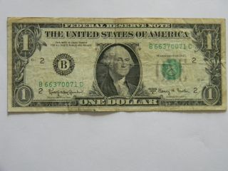1963a One ($1.  00) Dollar Federal Reserve B Series 