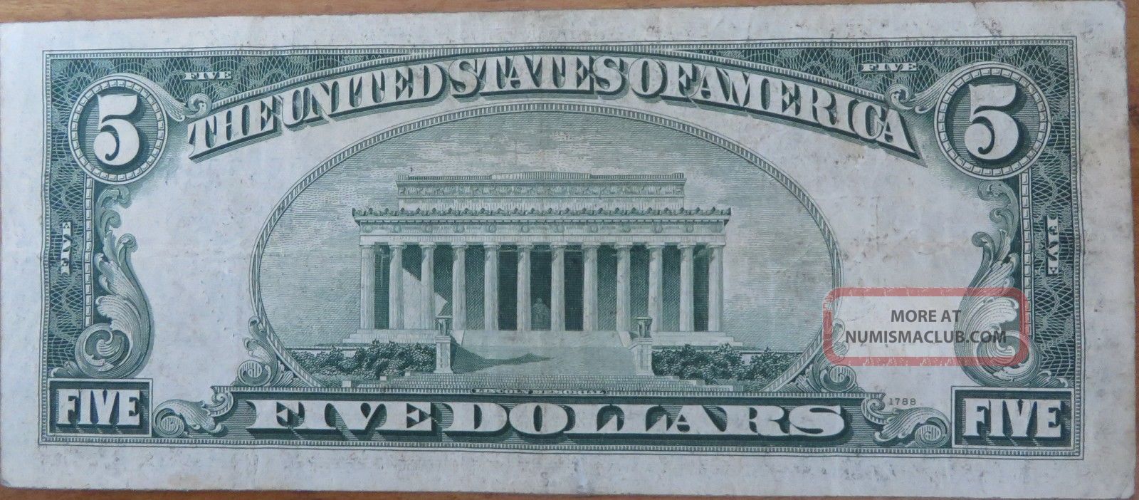 1934 D $5 Silver Certificate