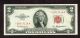 Star $2 1953 A Red Seal More Currency 4 Wj Small Size Notes photo 1