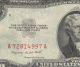 Crisp 1953b Red Seal $2.  00 Thomas Jefferson Note,  Two Dollar Bill A72814997a Small Size Notes photo 1