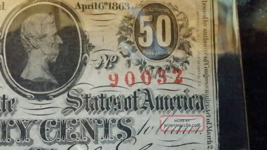 cent confererate bank note 1863 cent confererate bank note 1863