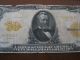 1913 $50 Gold Certificate Fr 1199 - Very Rare Hard To Find Note Large Size Notes photo 3