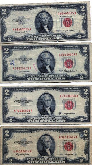 Docs (6) Rustic Red Seals Classic Currency 1928 - 1953 Time To Get With Doc Nr photo