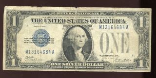 1928 A $1 Funnyback Silver Certificate Ser.  M13164684a photo