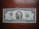 1995 Atl,  Ga.  Low Serial Number Two Dollar Error Star Note A.  U.  Circ Cond Paper Money: US photo 1