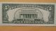 $5 Federal Reserve Star Note Atlanta Unc.  In Bep Folder S F00346580 Small Size Notes photo 2