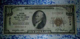 10 Us Dollars Chatham Phenix National Bank And Trust Company York Ch 10778 photo