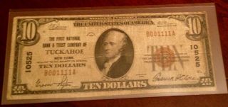 1929 $10 National Currency Circulated First National Bank 