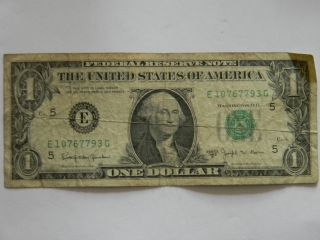 1963b ($1.  00) One Dollar Federal Reserve E Series Note photo