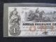 1860 ' S Adrian Insurance Co.  Unc.  Michigan 1$remainder Slave/native America Note. Paper Money: US photo 3